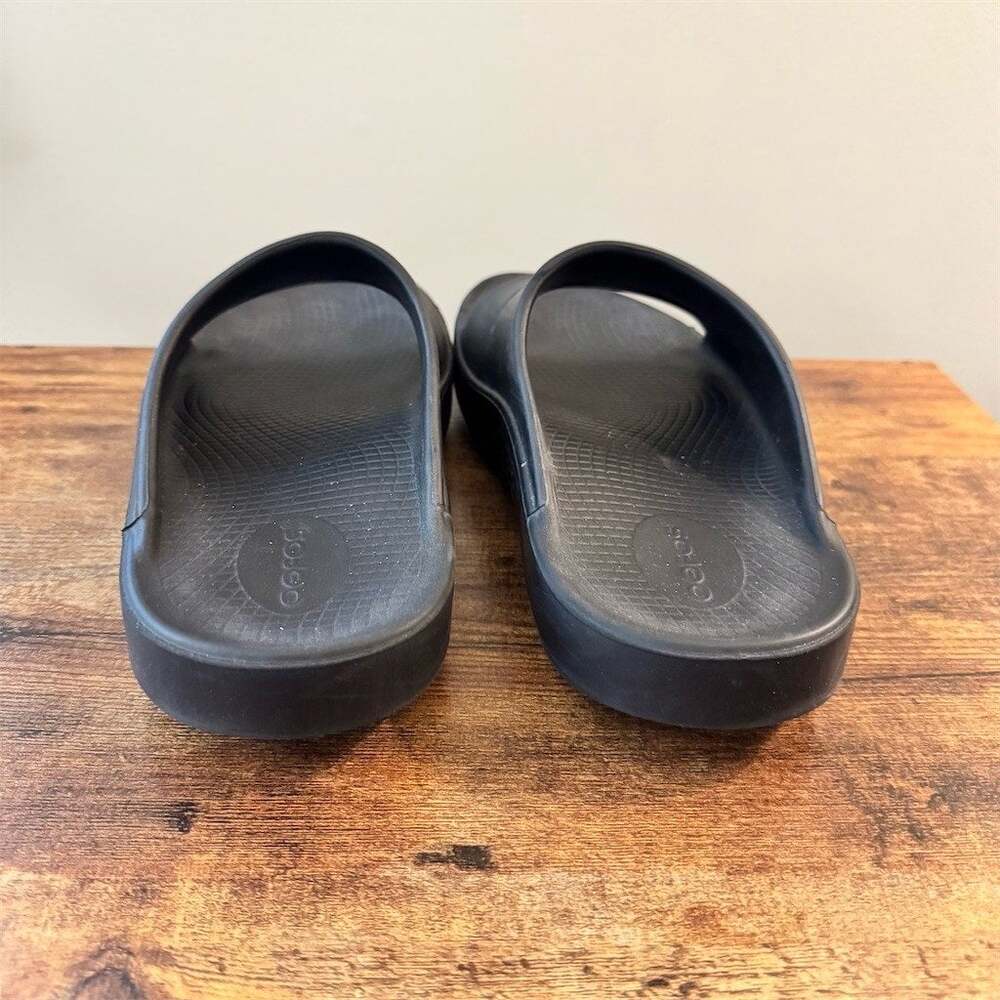 OOFOS OOahh Recovery Slide Sandals Unisex Black Comfort Slip-On - Picture 6 of 8